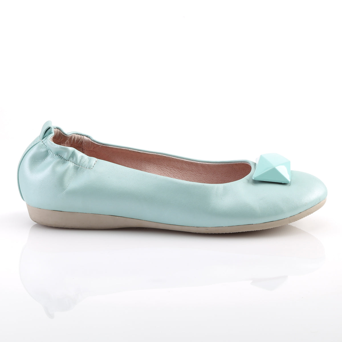 Pin Up Couture Pompes pour femmes OLIVE-08 Cuir aqua Faux