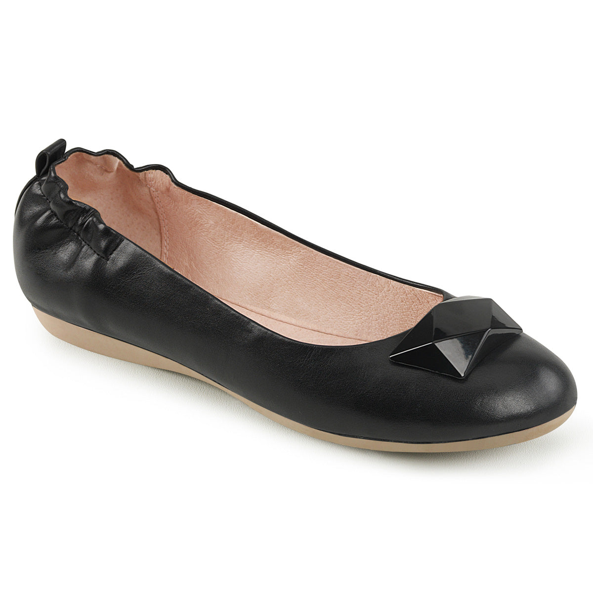 Pin Up Couture Pompes pour femmes OLIVE-08 cuir fausse blk