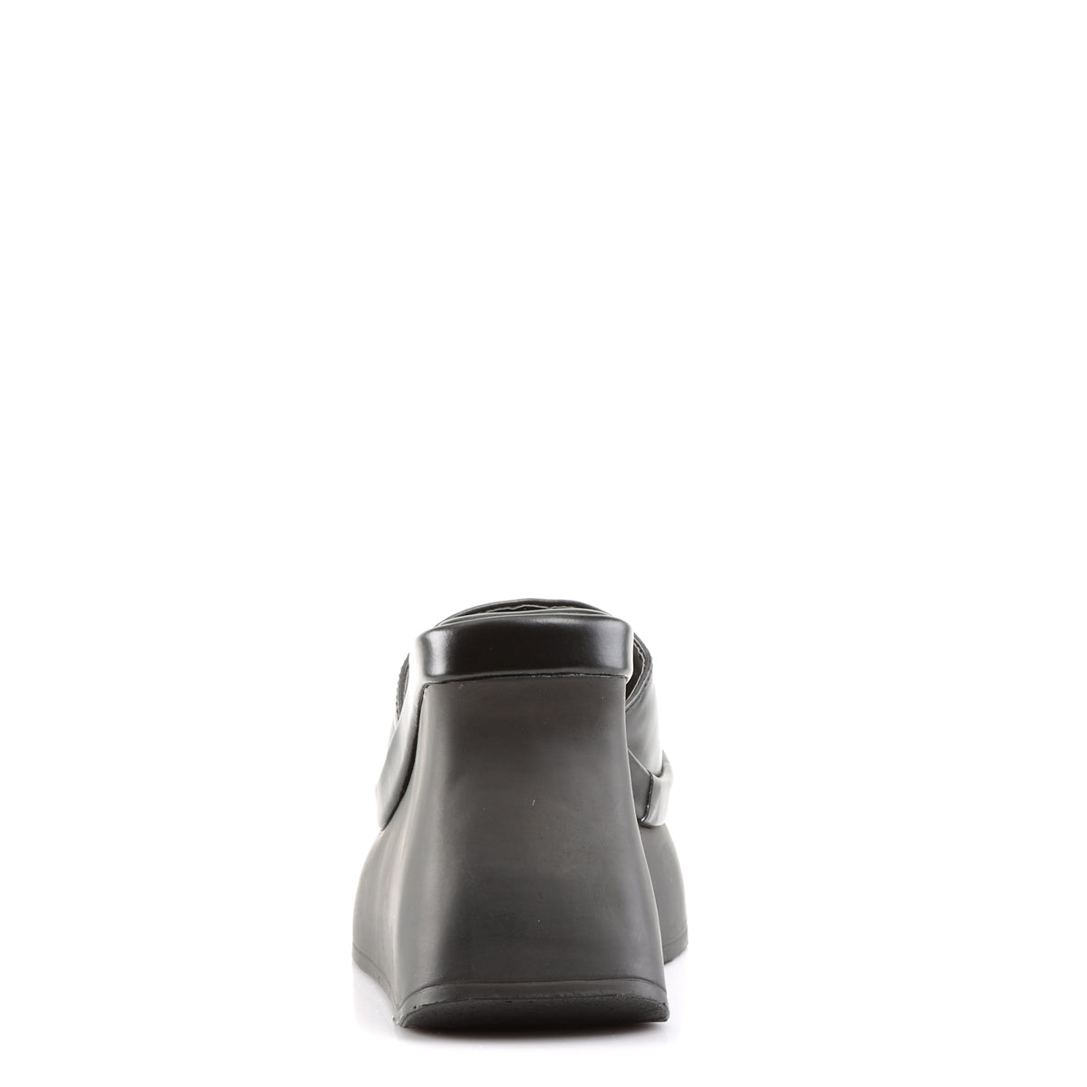 DemoniaCult Sandales féminines PACE-01 Cuir végétalien BLK