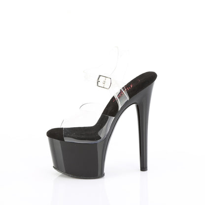 Pleaser   PASSION-708 CLR / BLK