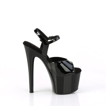 Pleaser  Sandals PASSION-709 Blk Pat/Blk