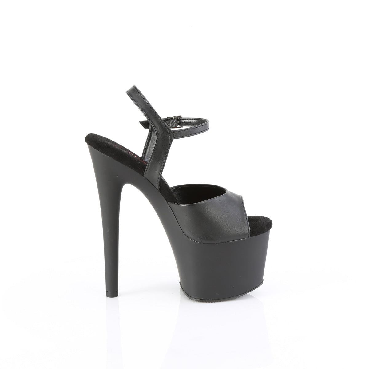 Pleaser   PASSION-709 Blk Faux Le/Blk Matte