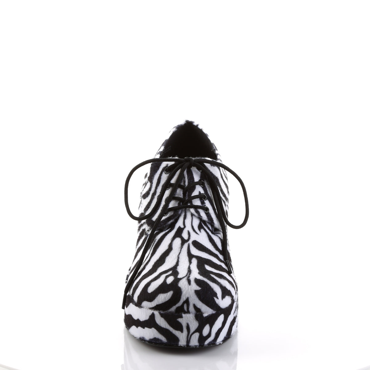 Funtasma Chaussure basse pour hommes PIMP-02 fourrure de zèbre