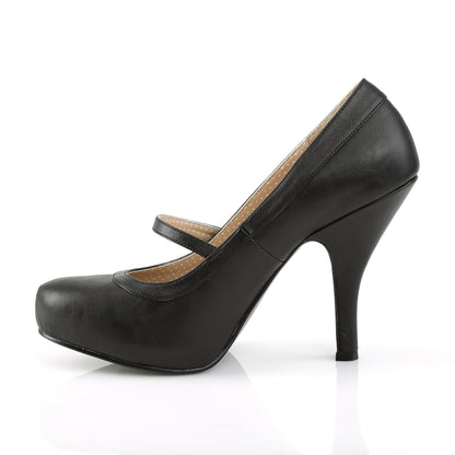 Pleaser Pink Label Pompes pour femmes PINUP-01 Cuir en faux BLK