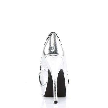 DemoniaCult Womens Pumps PIXIE-18 Slv Vegan Leather