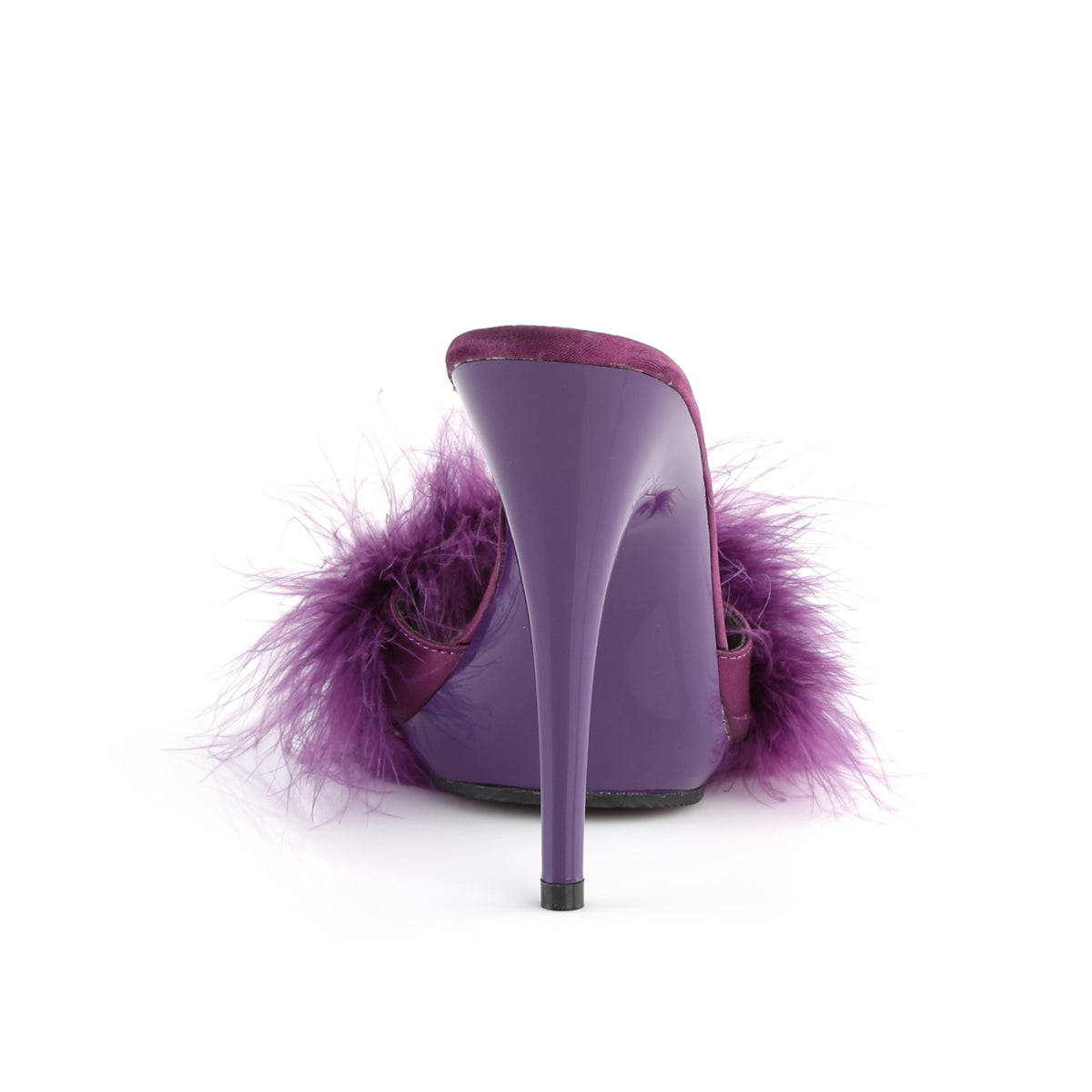 Fabulicious Sandales pour femmes POISE-501f violet satin-marabou fourrure / violet