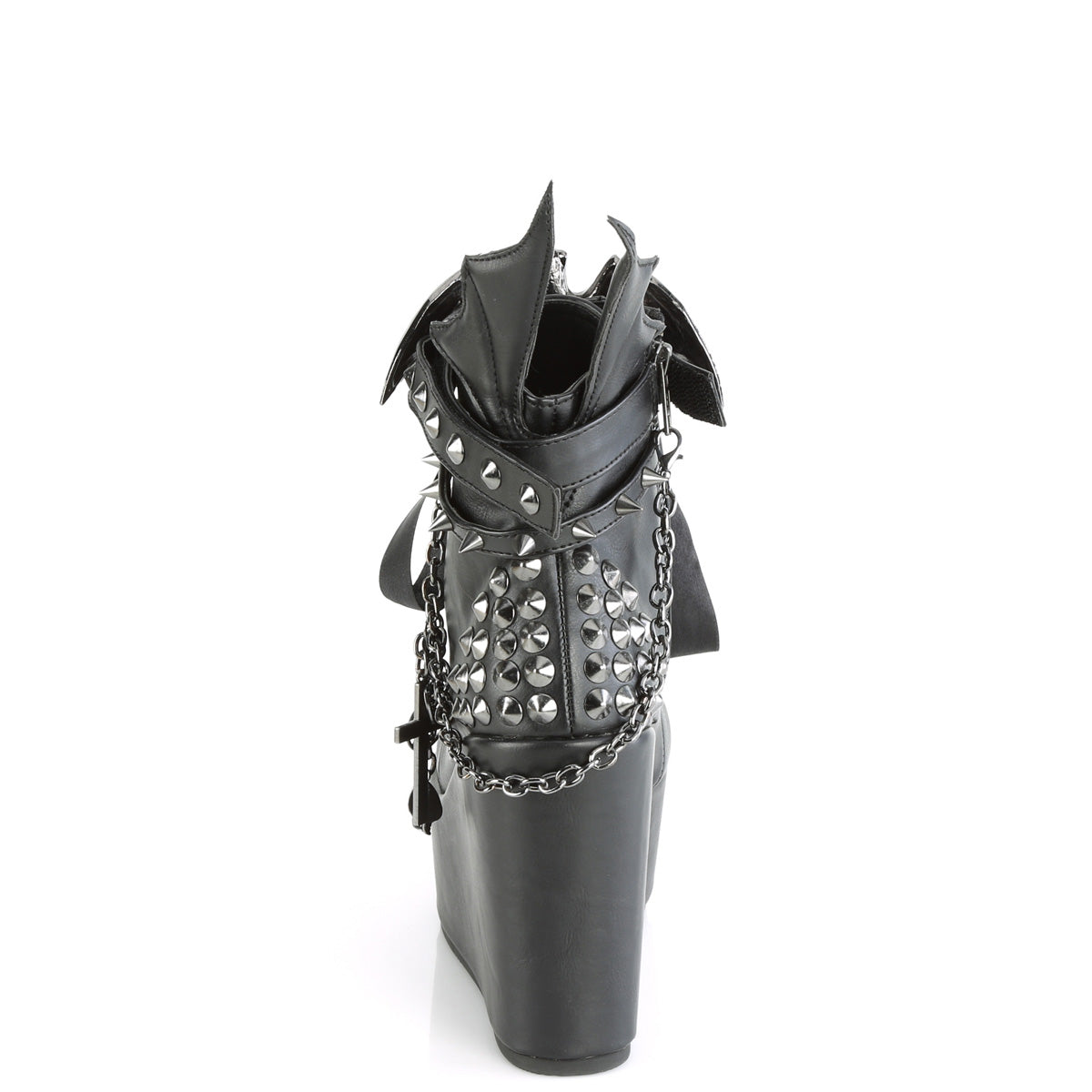 DemoniaCult  Bottines POISON-107 Cuir végétalien BLK