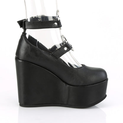 DemoniaCult Womens Pumps POISON-99-1 Blk Vegan Leather