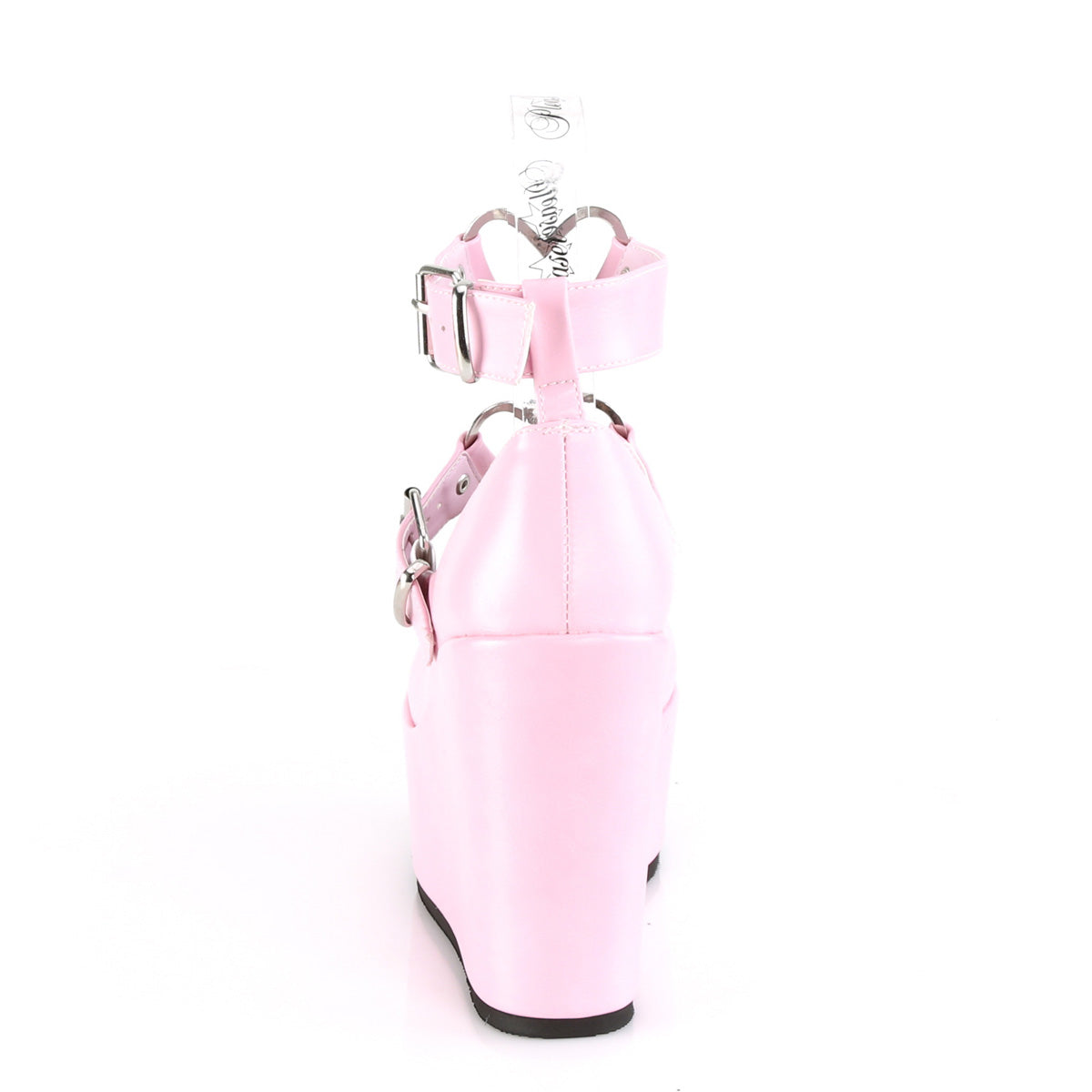 DemoniaCult Pompes pour femmes POISON-99-2 B. cuir végétalien rose