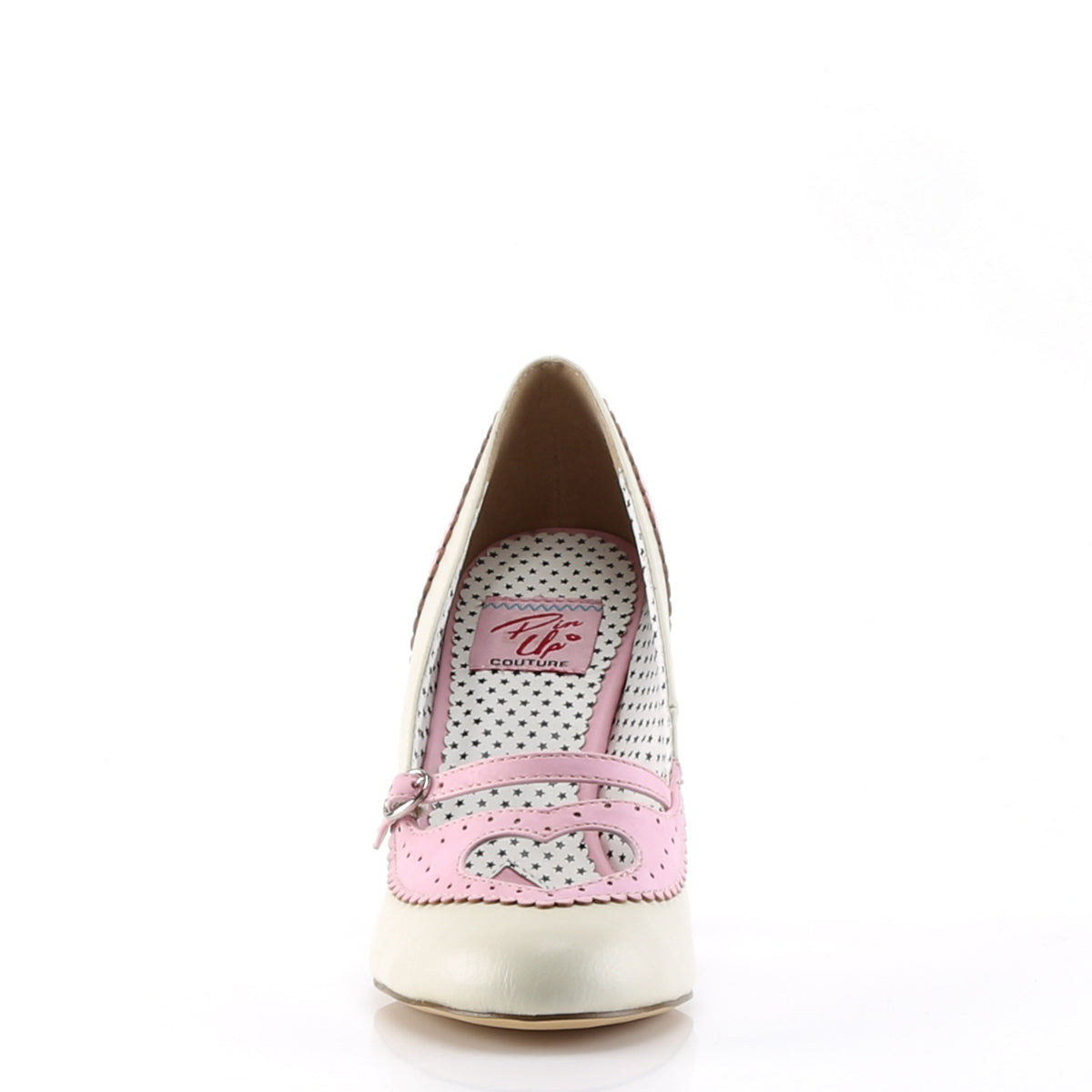 Pin Up Couture Pompes pour femmes POPPY-18 B. fausse cuir rose