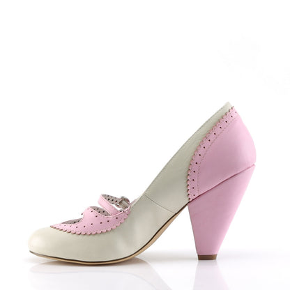 Pin Up Couture Pompes pour femmes POPPY-18 B. fausse cuir rose