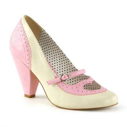 Pin Up Couture Pompes pour femmes POPPY-18 B. fausse cuir rose