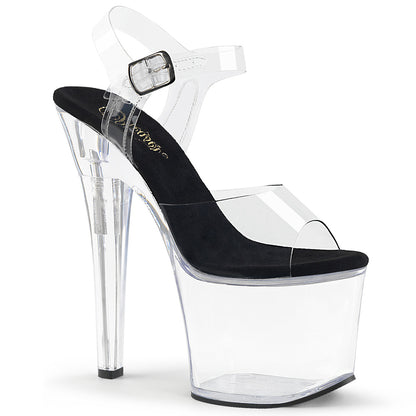 Pleaser Sandales pour femmes RADIANT-708 CLR-BLK / CLR