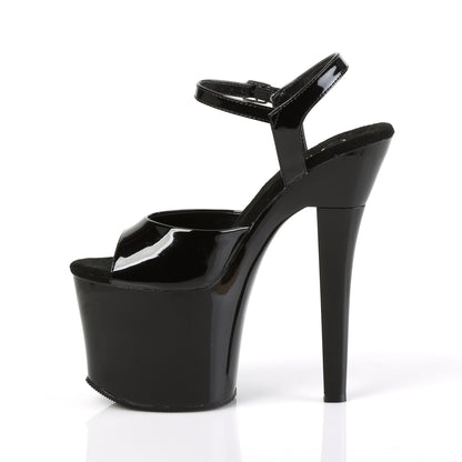 Pleaser Sandales pour femmes RADIANT-709 blk pat / blk