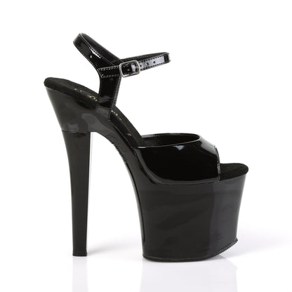 Pleaser Sandales pour femmes RADIANT-709 blk pat / blk