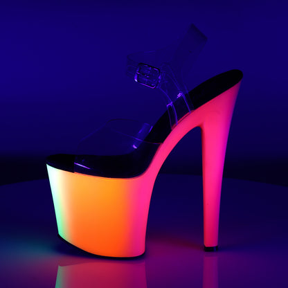 Pleaser Sandales pour femmes RAINBOW-708udu CLR / NEON MULTI