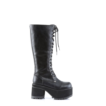 DemoniaCult Mens Boots RANGER-302 Blk Vegan Leather
