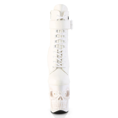 Pleaser Women's Platform Shoes RAPTURE-1020STR-LT Wht Faux Leather/Wht Matte