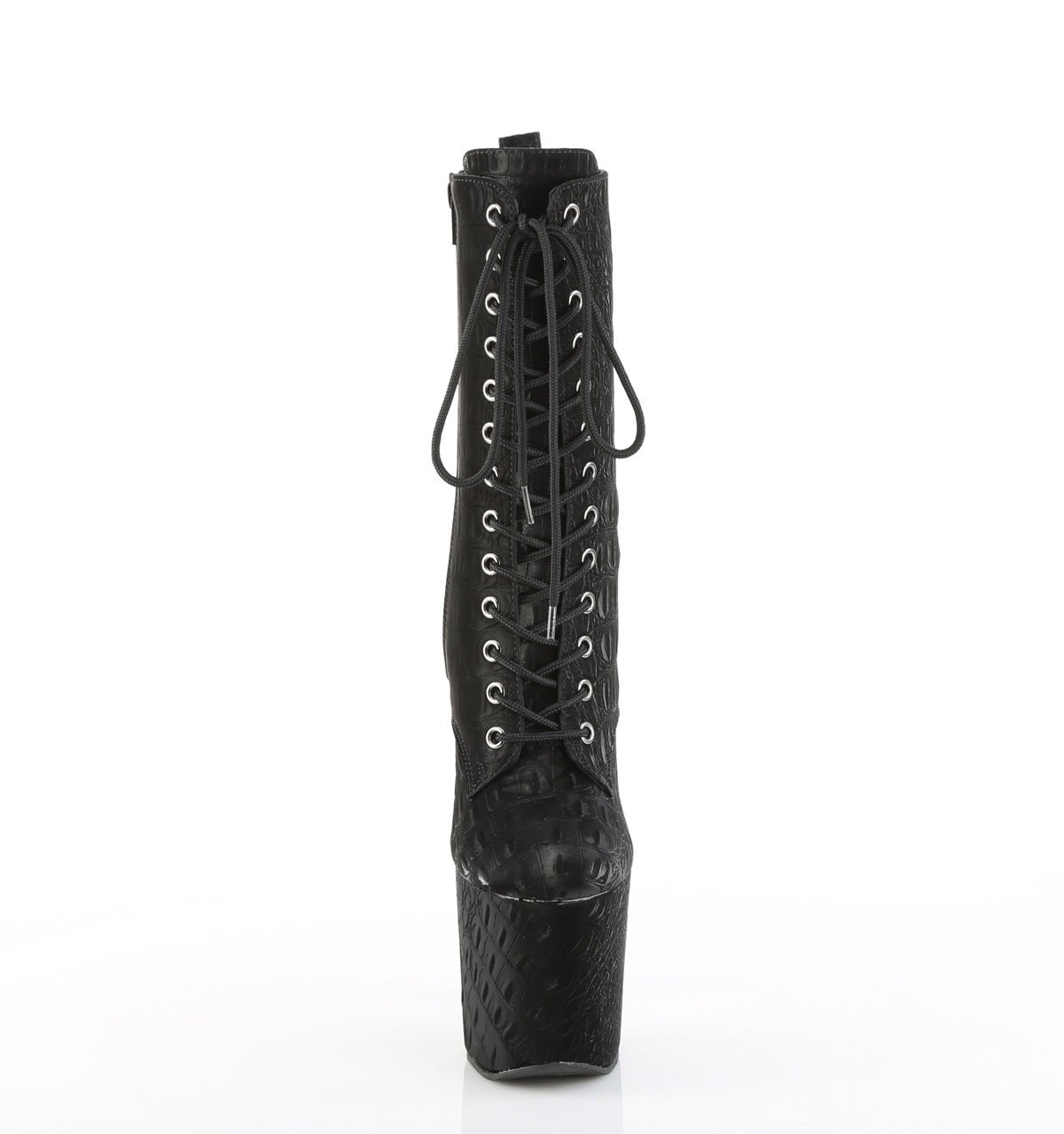 Pleaser Women's Platform Shoes RAZZLE-1040WR Blk Reptile Print/M