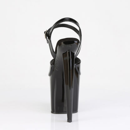 Pleaser Women's Platform Shoes RAZZLE-809 Blk Pat/Blk