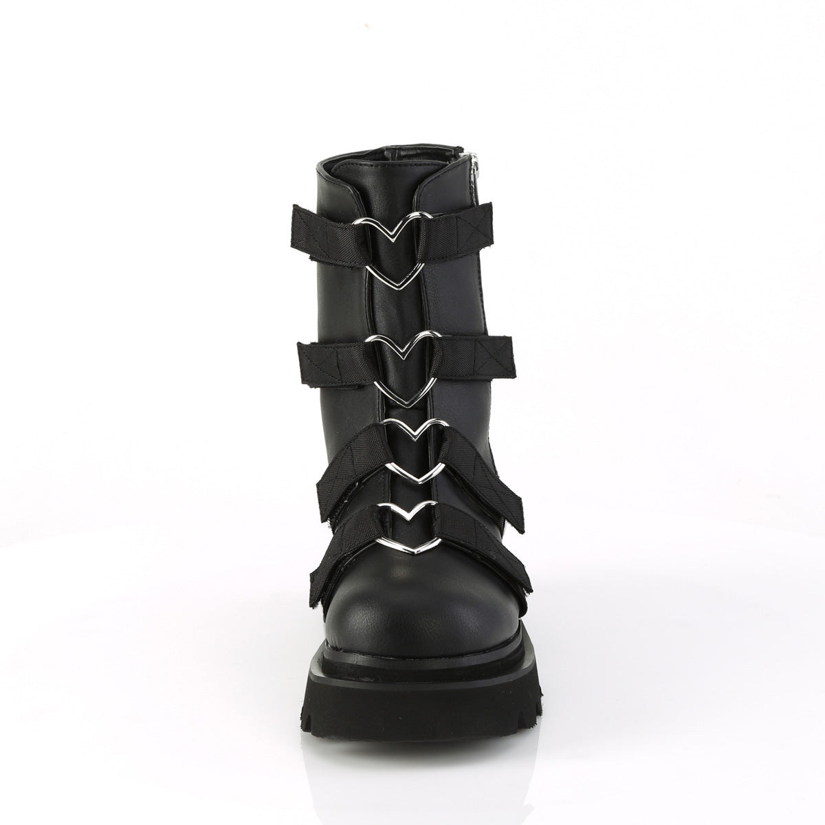 DemoniaCult  Bottines RENEGADE-50 BLK Vegan Leather-nylon