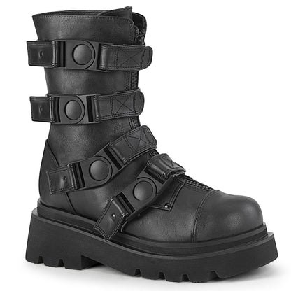 DemoniaCult  Bottes RENEGADE-55 Cuir végétalien BLK
