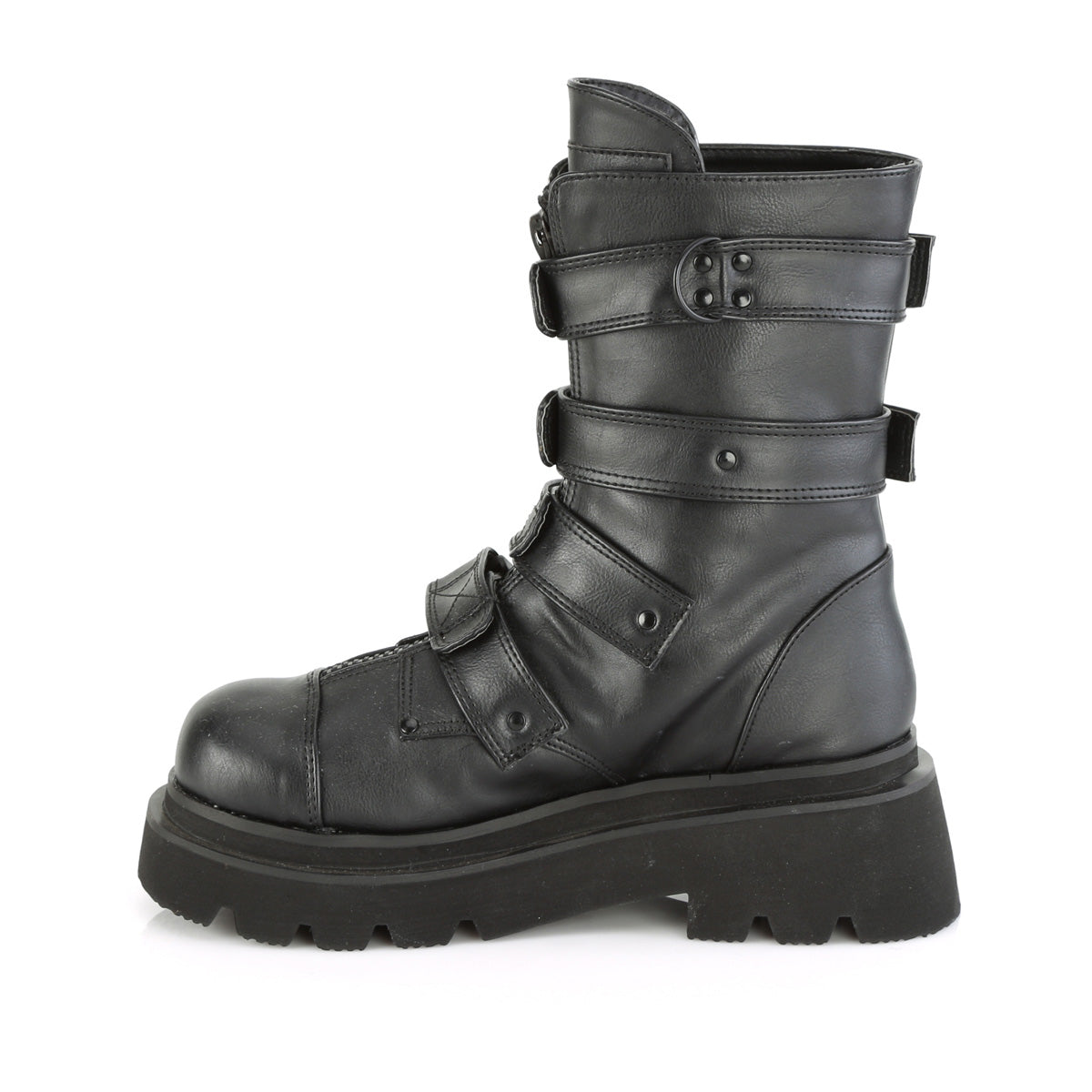 DemoniaCult  Boots RENEGADE-55 Blk Vegan Leather