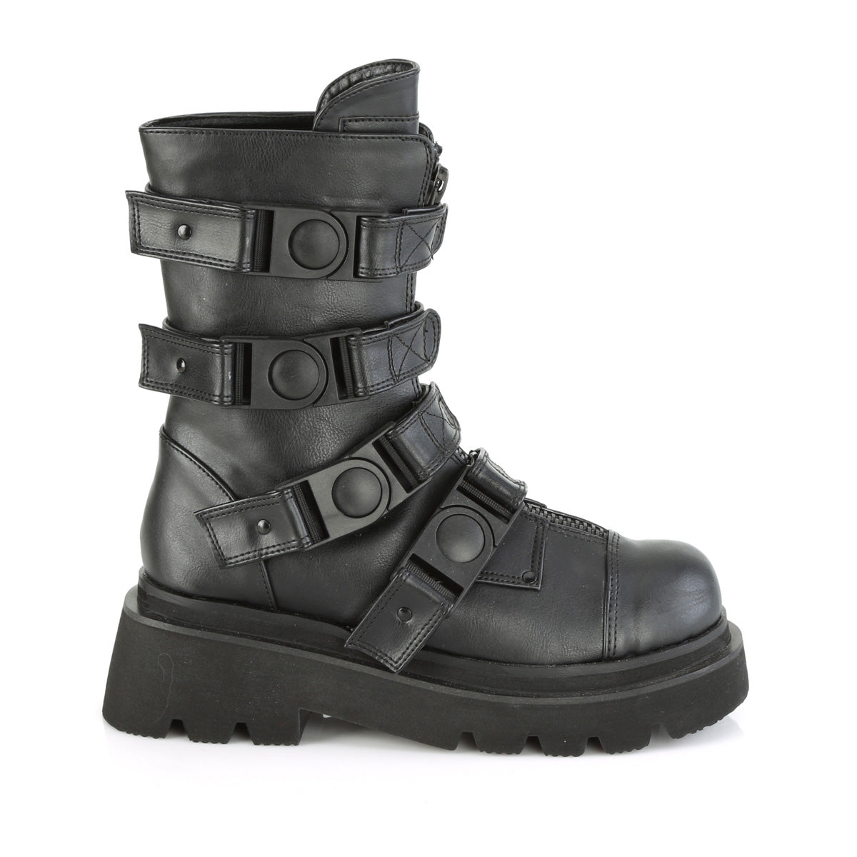 DemoniaCult  Bottes RENEGADE-55 Cuir végétalien BLK