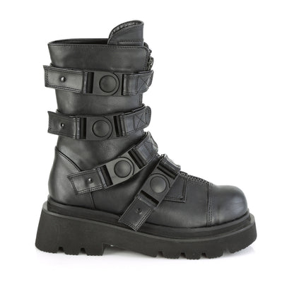 DemoniaCult  Bottes RENEGADE-55 Cuir végétalien BLK