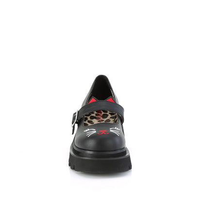 DemoniaCult  Pompes RENEGADE-56 Cuir végétalien BLK