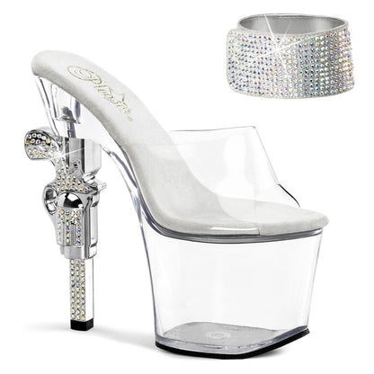 Pleaser Sandales pour femmes REVOLVER-712 CLR / CLR