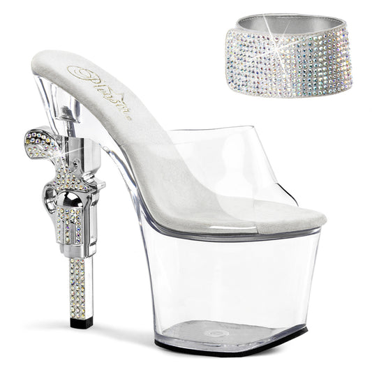 Pleaser Sandales pour femmes REVOLVER-712 CLR / CLR