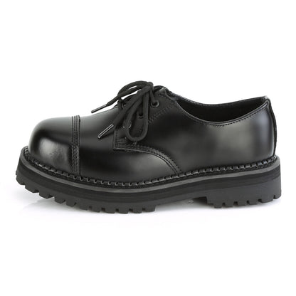 DemoniaCult Bottes pour hommes RIOT-03 Cuir Blk