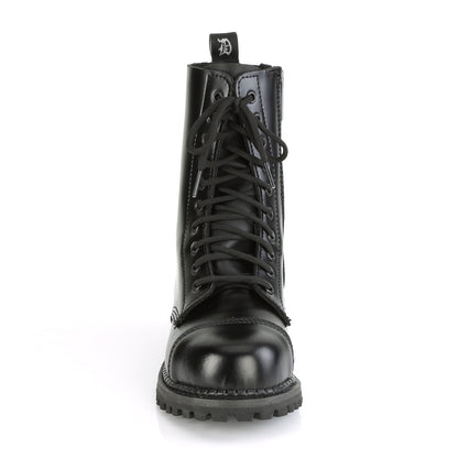 DemoniaCult Bottes pour hommes RIOT-10 BLK Cuir