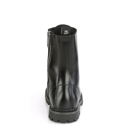 DemoniaCult Bottes pour hommes RIOT-10 BLK Cuir
