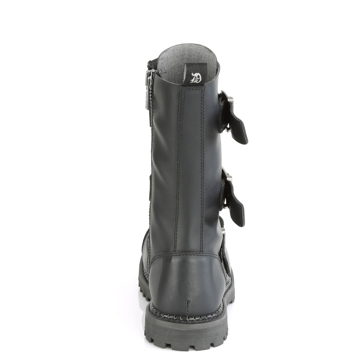 DemoniaCult Mens Boots RIOT-12BK Blk Vegan Leather