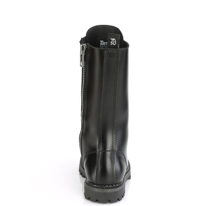 DemoniaCult Mens Boots RIOT-14 Blk Leather