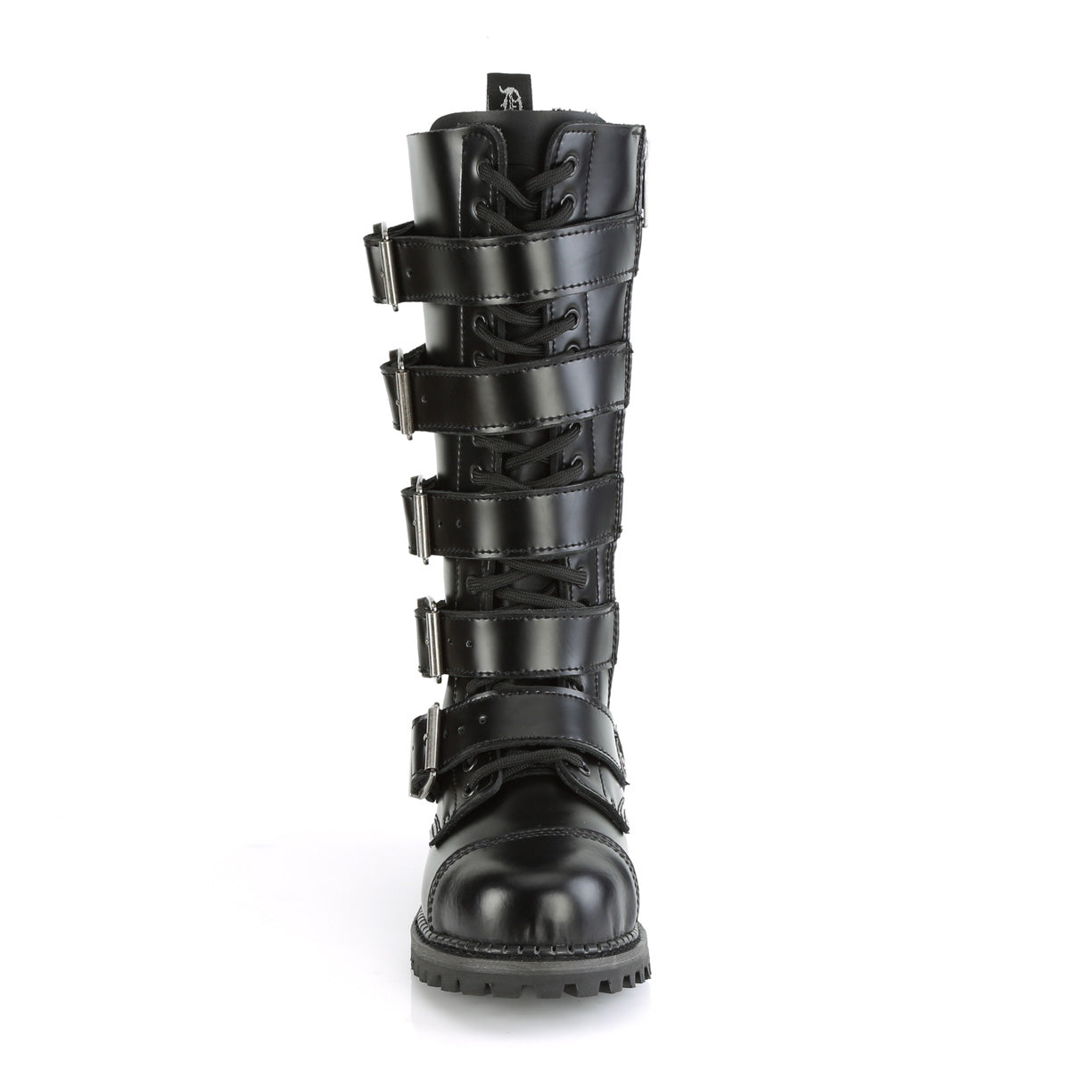 DemoniaCult Mens Boots RIOT-18BK Blk Leather
