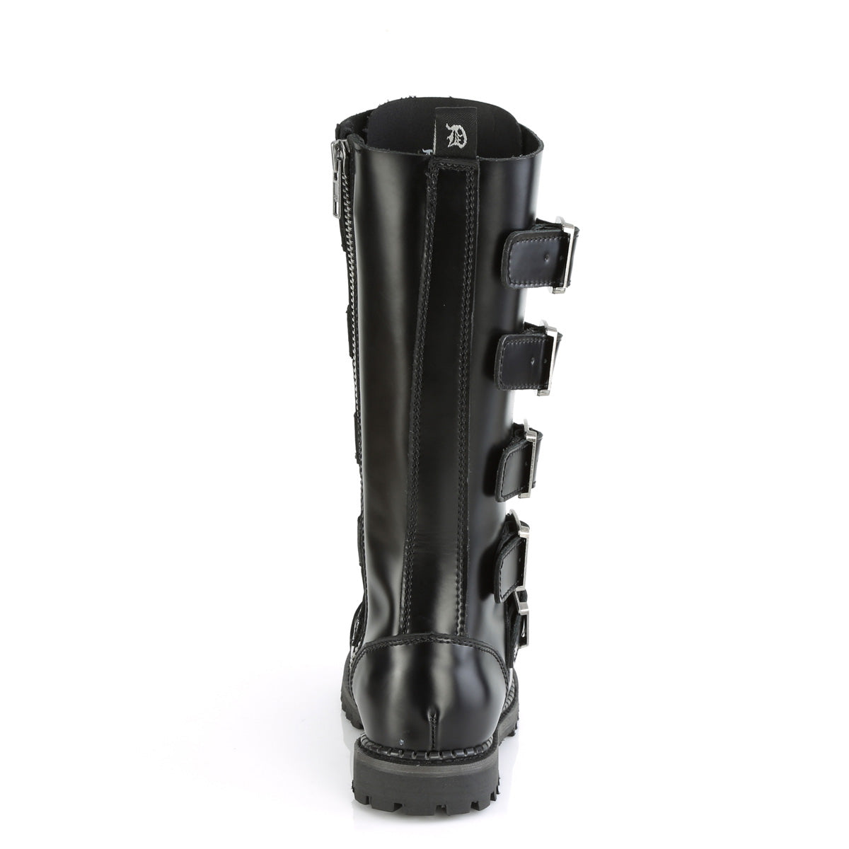 DemoniaCult Mens Boots RIOT-18BK Blk Leather