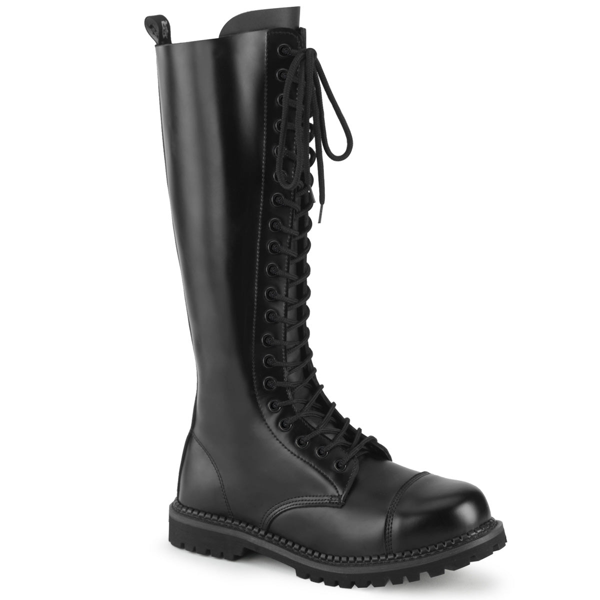 DemoniaCult Mens Boots RIOT-20 Blk Leather