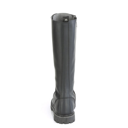 DemoniaCult Bottes pour hommes RIOT-20 Cuir végétalien BLK