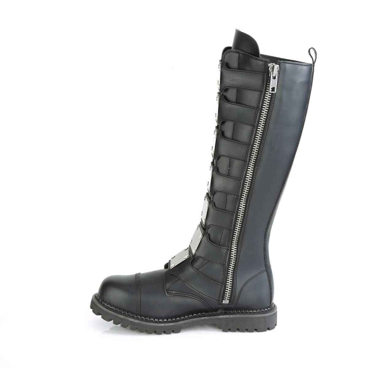 DemoniaCult Mens Boots RIOT-21MP Blk Vegan Leather