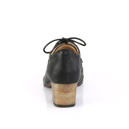 Pin Up Couture Pompes pour femmes RUSSELL-34 cuir fausse noir