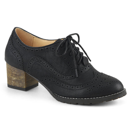 Pin Up Couture Pompes pour femmes RUSSELL-34 cuir fausse noir