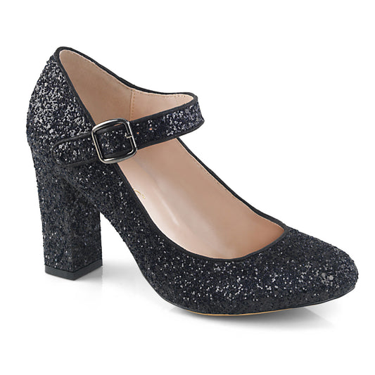 Fabulicious Pompes pour femmes SABRINA-07 blk paillettes