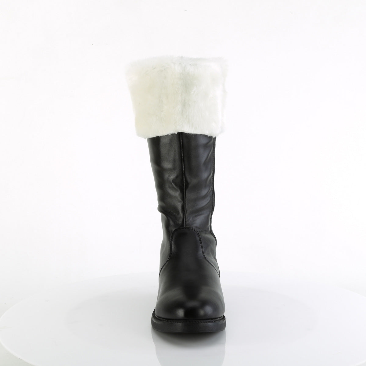 Funtasma Bottes pour hommes Santa-100 BLK PU-WHT FAUX FUR