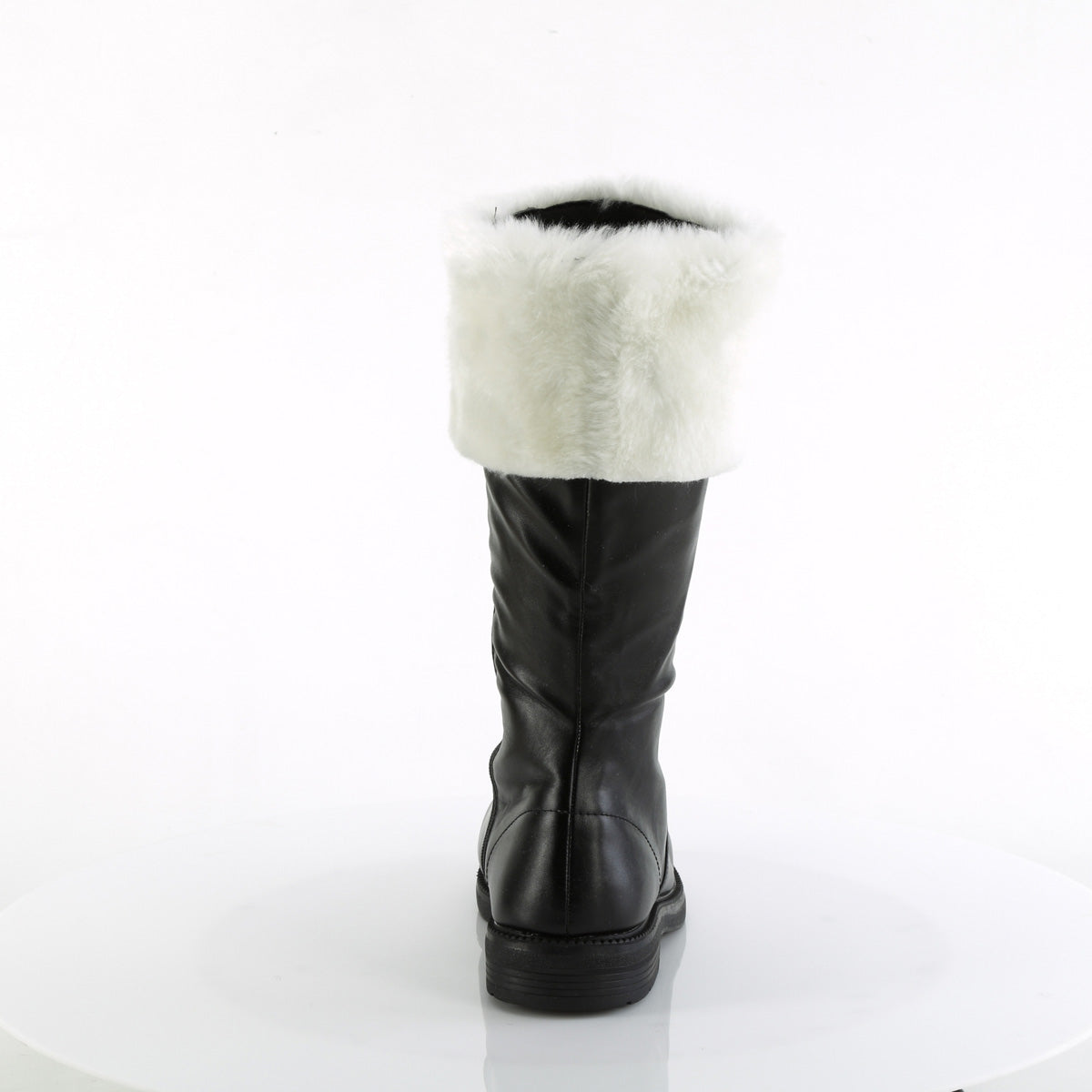 Funtasma Bottes pour hommes Santa-100 BLK PU-WHT FAUX FUR