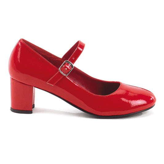 Funtasma Pompes pour femmes Schoolgirl-50 patère rouge