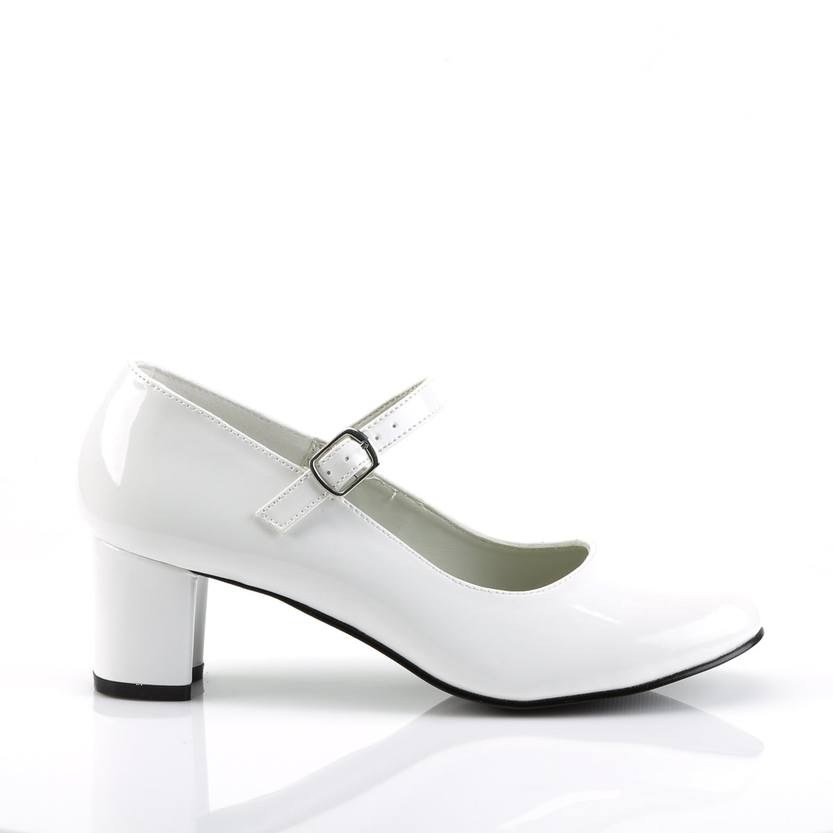 Funtasma Pompes pour femmes Schoolgirl-50 wht pat