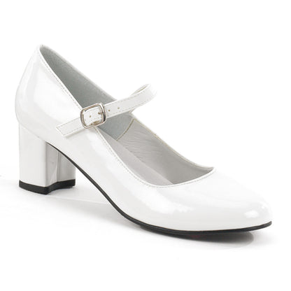 Funtasma Pompes pour femmes Schoolgirl-50 wht pat
